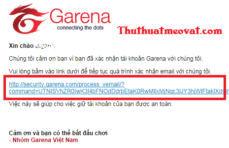 Bảo mật tài khoản Garena bằng email và số điện thoại